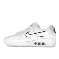 Nike Air Max 90 White Black Outlined Swoosh