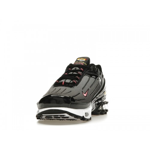 Кроссы Nike Air Max Plus 3 Black White Chamois - мужская сетка размеров
