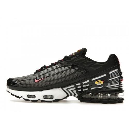 Кроссы Nike Air Max Plus 3 Black White Chamois - мужская сетка размеров