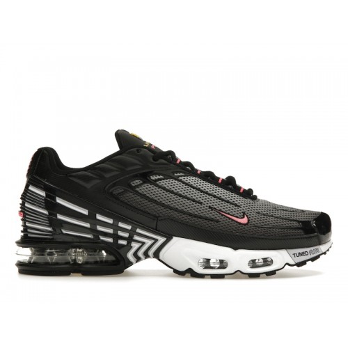 Кроссы Nike Air Max Plus 3 Black White Chamois - мужская сетка размеров