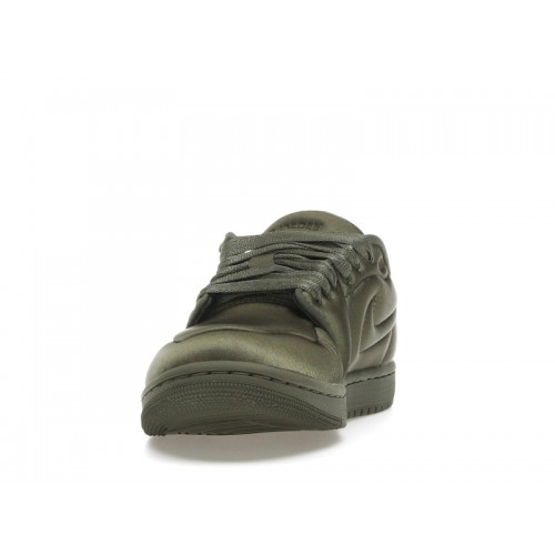 Wmns Air Jordan 1 Low Method of Make Satin Medium Olive - женская сетка размеров