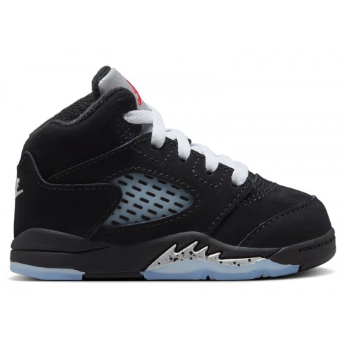 Кроссы Jordan 5 Retro OG Black Metallic Reimagined (TD) - детская сетка размеров