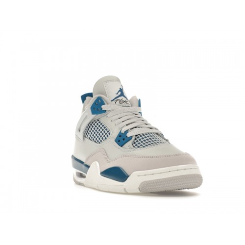 Кроссы Jordan 4 Retro Military Blue (2024) (GS) - подростковая сетка размеров