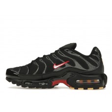 Nike Air Max Plus Black University Red Metallic Silver