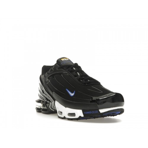 Кроссы Nike Air Max Plus 3 Black Blue Metallic Silver - мужская сетка размеров
