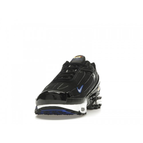 Кроссы Nike Air Max Plus 3 Black Blue Metallic Silver - мужская сетка размеров