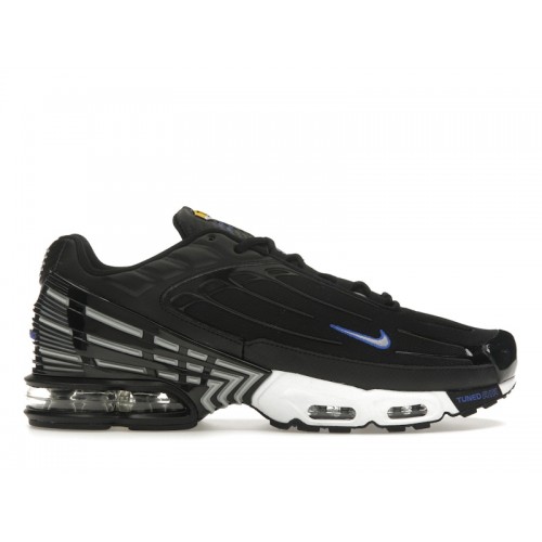 Кроссы Nike Air Max Plus 3 Black Blue Metallic Silver - мужская сетка размеров