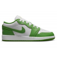 Подростковые кроссовки Jordan 1 Low Chlorophyll (GS)