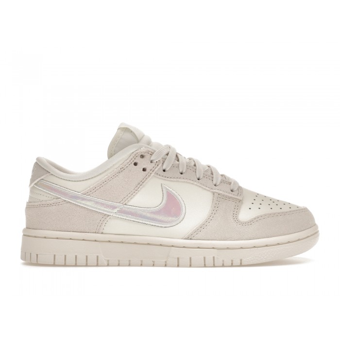 Nike Dunk Low Sail Iridescent Swoosh W