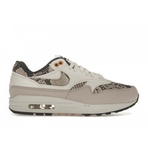 Кроссы Nike Air Max 1 Snakeskin Light Orewood Brown (W) - женская сетка размеров