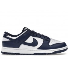 Nike Dunk Low White Midnight Navy