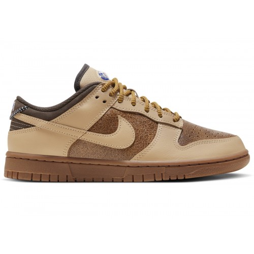 Кроссы Nike Dunk Low LX Hemp Light British Tan Gum (W) - женская сетка размеров