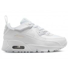 Детские кроссовки Nike Air Max 90 EasyOn White Metallic Silver (PS)