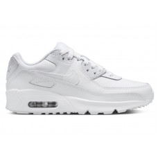 Подростковые Nike Air Max 90 White Metallic Silver (GS)