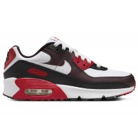 Подростковые Nike Air Max 90 Burgundy Crush Black University Red White (GS)