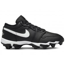 Подростковые Jordan 1 Low Black White (GS)