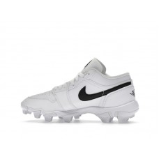 Подростковые Jordan 1 Low Cleat White Black (GS)