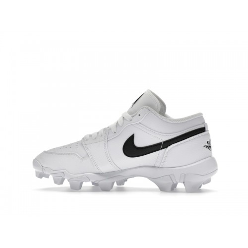 Air Jordan 1 Low Cleat GS White Black - подростковая сетка размеров