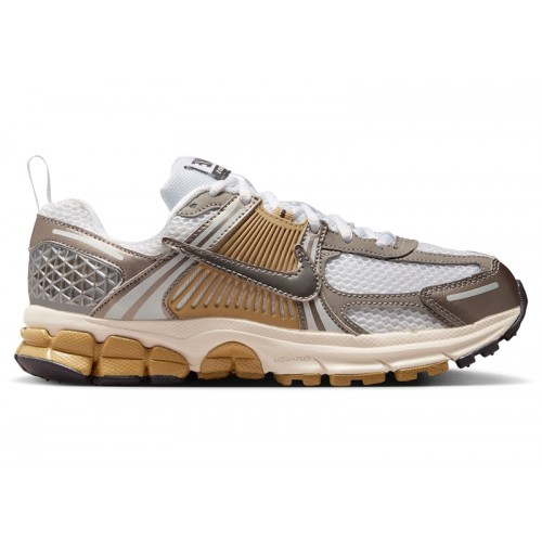 Кроссы Nike Vomero 5 Metallic Pewter Parachute Beige White Medium Ash (GS) - подростковая сетка размеров