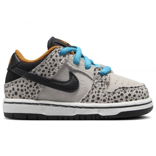 Кроссы Nike SB Dunk Low Electric Pack Olympic Safari (TD) - детская сетка размеров