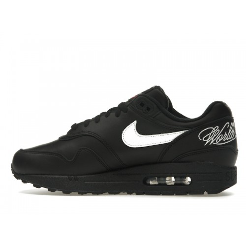Кроссы Nike Air Max 1 87 SP Supreme Black White - мужская сетка размеров