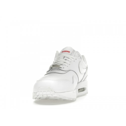 Кроссы Nike Air Max 1 87 SP Supreme Triple White - мужская сетка размеров