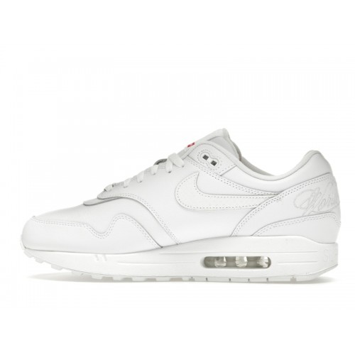 Кроссы Nike Air Max 1 87 SP Supreme Triple White - мужская сетка размеров