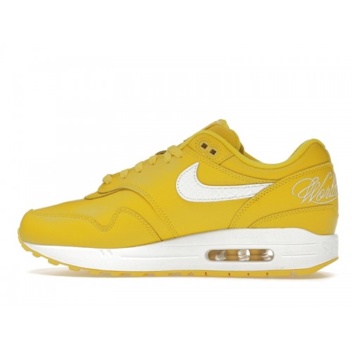 Кроссы Nike Air Max 1 87 SP Supreme Speed Yellow - мужская сетка размеров