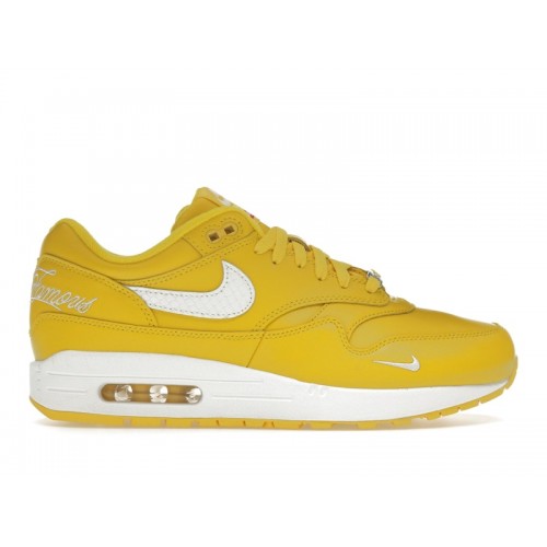 Кроссы Nike Air Max 1 87 SP Supreme Speed Yellow - мужская сетка размеров