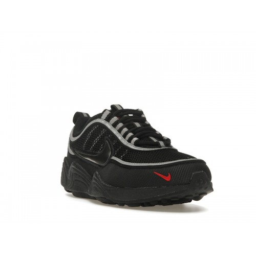 Кроссы Nike Air Zoom Spiridon Black Metallic Silver - мужская сетка размеров