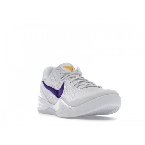 Кроссы Nike Kobe 8 Protro Lakers Home - мужская сетка размеров