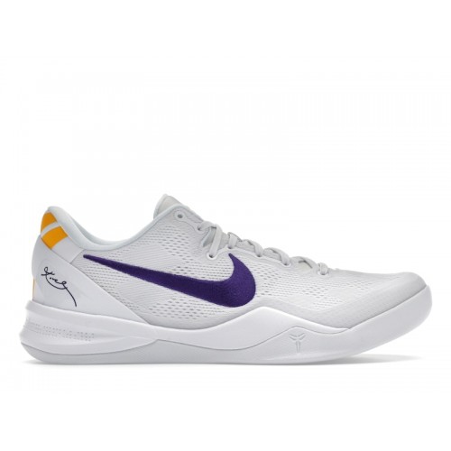 Кроссы Nike Kobe 8 Protro Lakers Home - мужская сетка размеров