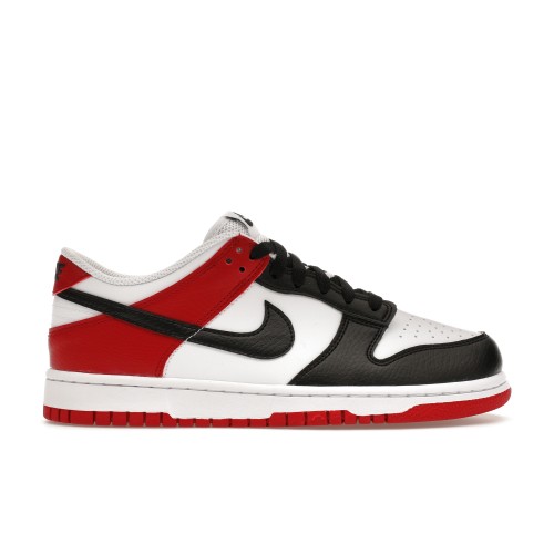 Кроссы Nike Dunk Low Black Toe (GS) - подростковая сетка размеров