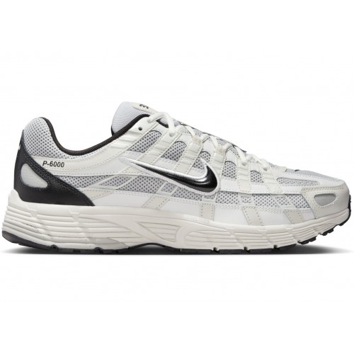 Кроссы Nike P-6000 Platinum Tint Black - мужская сетка размеров