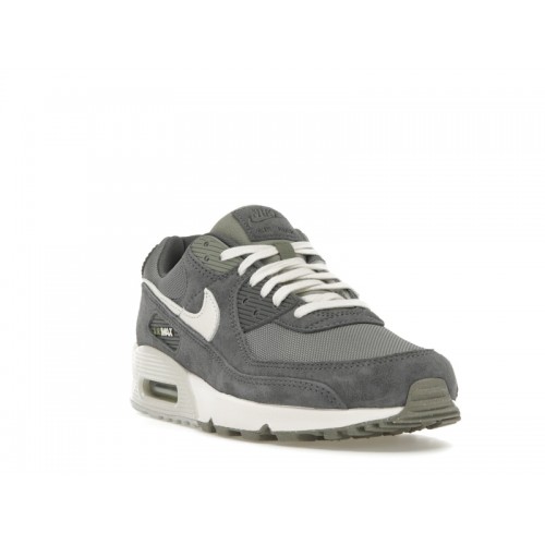 Кроссы Nike Air Max 90 Premium Iron Grey - мужская сетка размеров