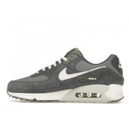 Кроссы Nike Air Max 90 Premium Iron Grey - мужская сетка размеров