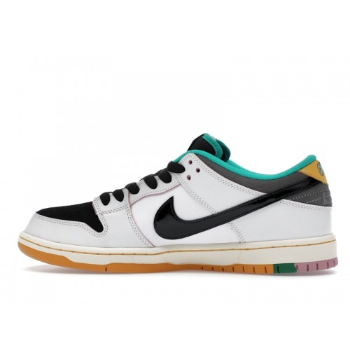 CSEF x Nike Dunk Low SB White Clear Emerald - мужская сетка размеров