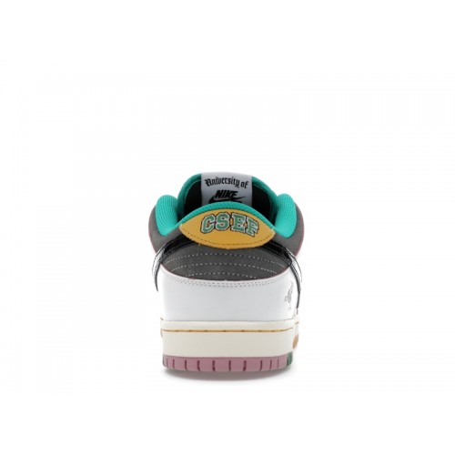 CSEF x Nike Dunk Low SB White Clear Emerald - мужская сетка размеров