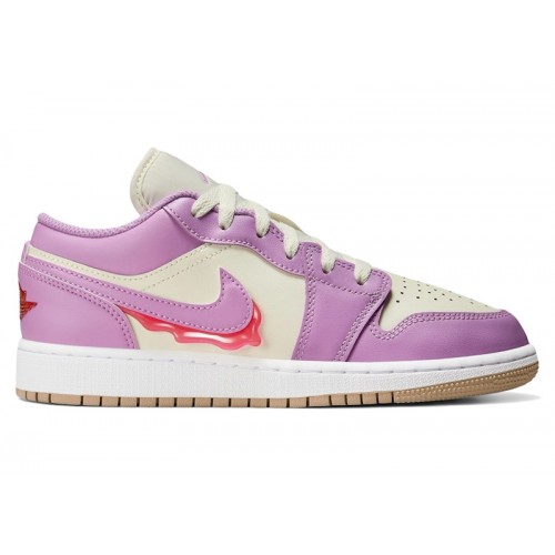 Air Jordan 1 Low GS Peanut Butter & Jelly - подростковая сетка размеров