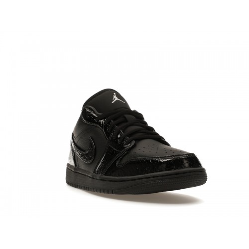 Кроссы Jordan 1 Low SE Patent Elephant Black (W) - женская сетка размеров