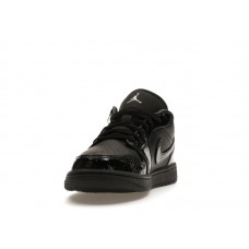 Женские Jordan 1 Low SE Patent Elephant Black (W)