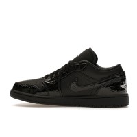 Женские Jordan 1 Low SE Patent Elephant Black (W)
