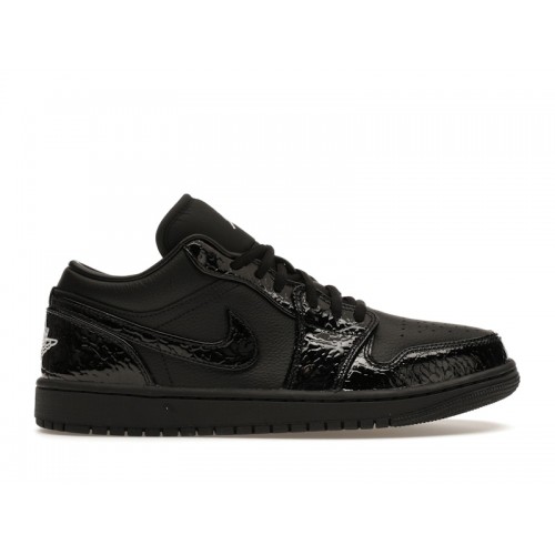 Кроссы Jordan 1 Low SE Patent Elephant Black (W) - женская сетка размеров