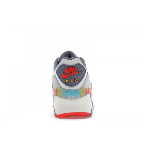 Кроссы Nike Air Max 90 Premium Summit White Ashen Slate Pure Platinum Bright Crimson - мужская сетка размеров