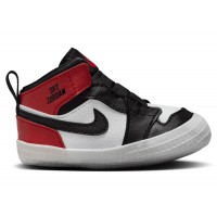 Кроссовки для малыша Jordan 1 Crib Bootie Black Toe Reimagined (I)