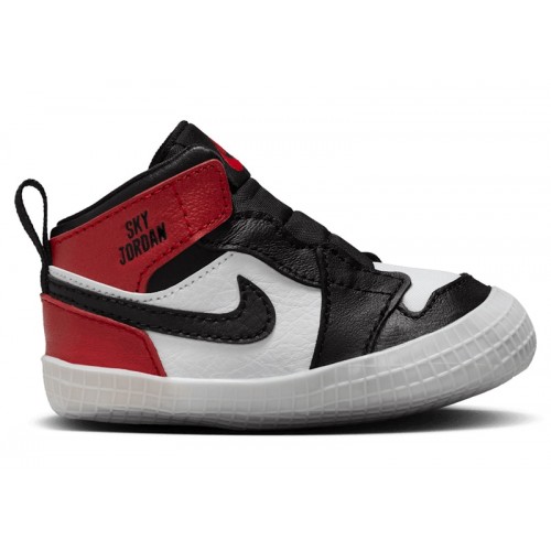 Кроссы Jordan 1 Crib Bootie Black Toe Reimagined (I) - детская сетка размеров