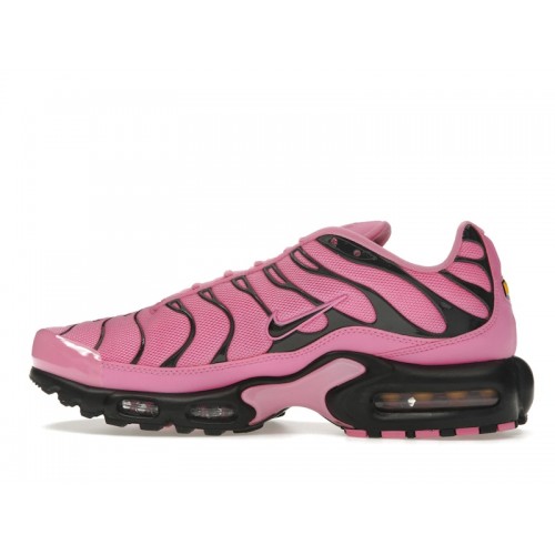 Кроссы Nike Air Max Plus Pink Black (W) - женская сетка размеров