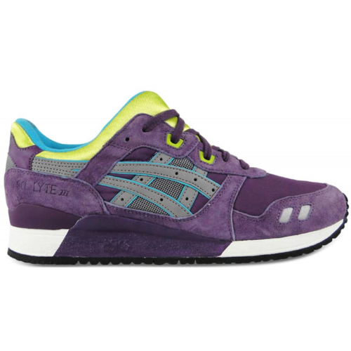 Кроссы ASICS Gel-Lyte III Purple Grey Lime - мужская сетка размеров