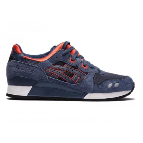 Кроссы ASICS Gel-Lyte III Navy Orange - мужская сетка размеров