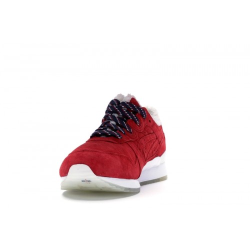 Кроссы ASICS Gel-Lyte III Kith x Moncler Red - мужская сетка размеров